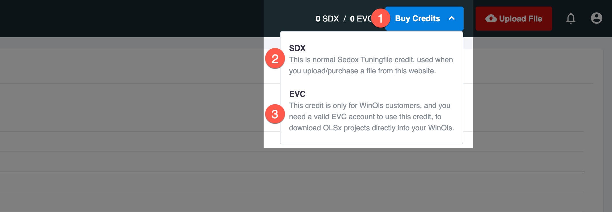 Buy tuning credits in Tuningfiles