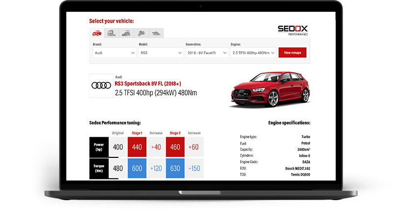 Vehicle Catalogue API by Tuning Files